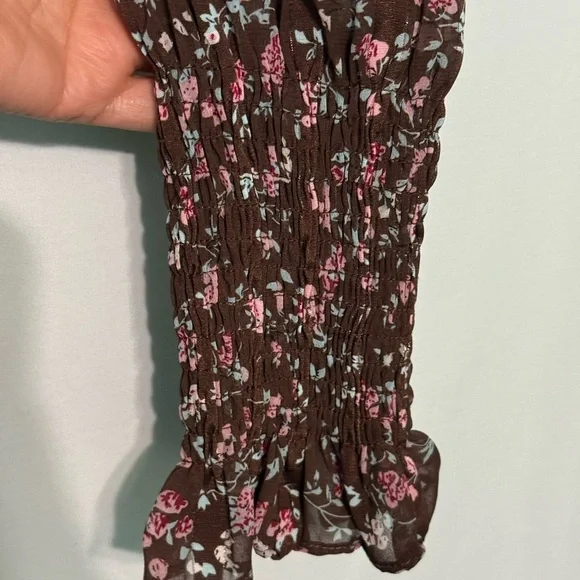 MELLODAY Brown Floral Dress - Picture 2 of 6